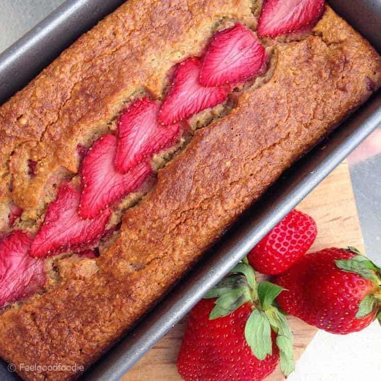 A simple twist on traditional banana bread, this Low-fat Strawberry Banana Bread is made without any butter or oil - low in fat, high in taste!