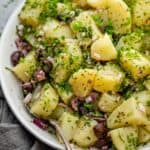 Mediterranean potato salad recipe with dijon mustard