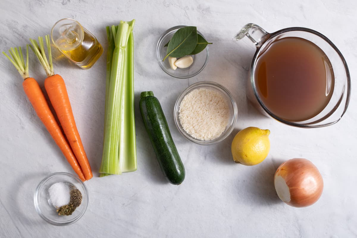 Lemon Rice Soup {Vegetarian Recipe} - FeelGoodFoodie