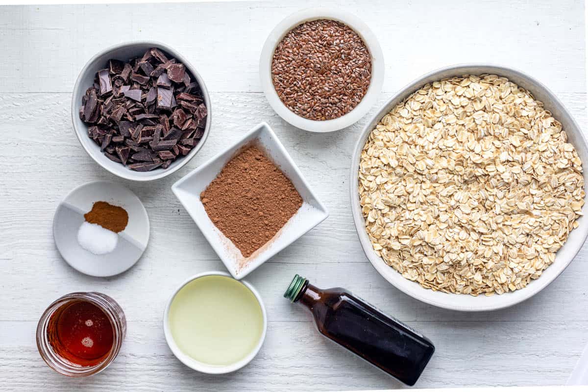 Chocolate Granola {With Flaxseeds} - FeelGoodFoodie