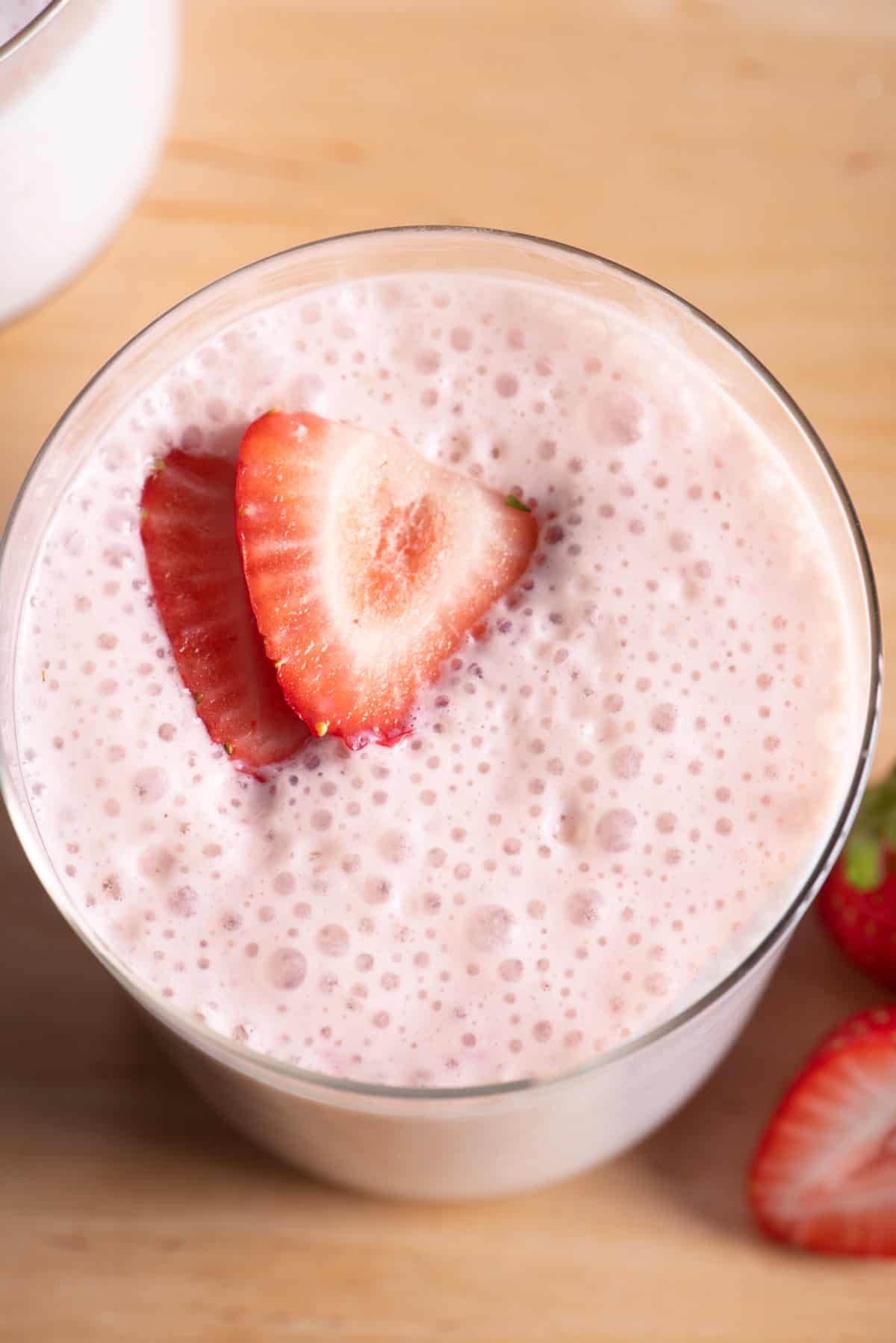 Strawberry Protein Smoothie Recipe FeelGoodFoodie