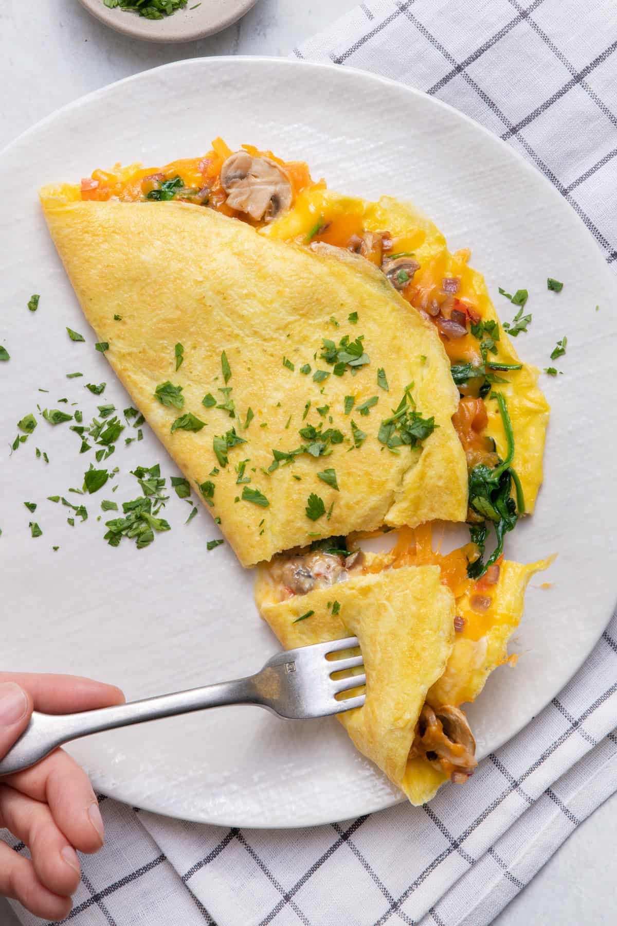Veggie Omelet {Easy & Customizable Recipe} - FeelGoodFoodie