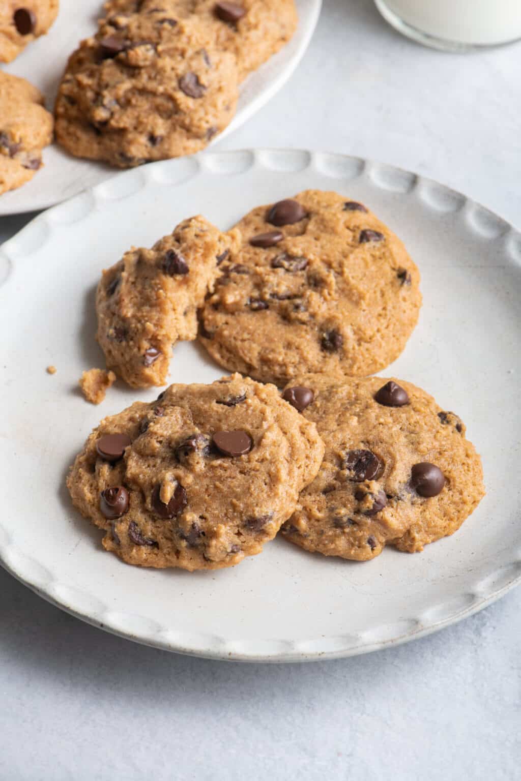 Applesauce Chocolate Chip Cookies {Super Soft!} - Feel Good Foodie