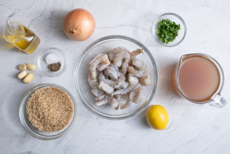 Lemon Herb Shrimp and Rice Bowl {One Pan Meal} - Feel Good Foodie