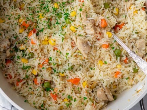 Healthy One-Pan Chicken 'Fried' Rice recipe