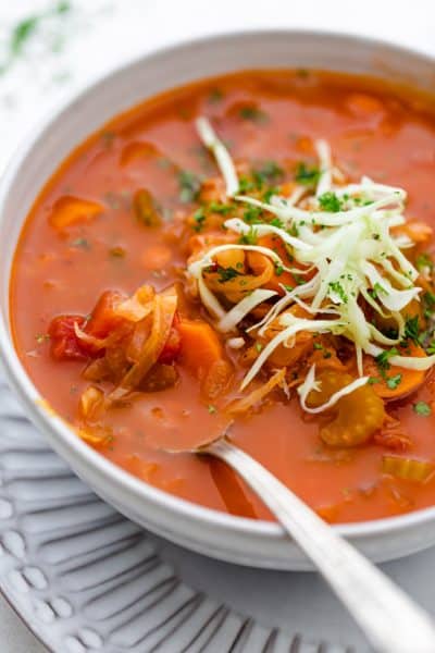 Tomato Cabbage Soup Feel Good Foodie 