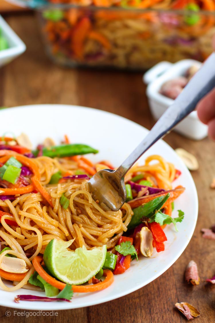 Spicy Asian Noodle Salad | FeelGoodFoodie