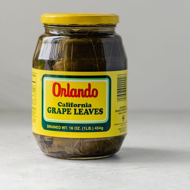 Jar of Orlando grape leaves - warak enab