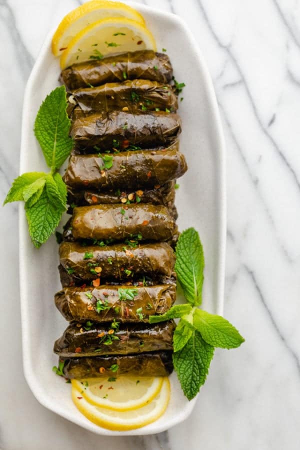 Lebanese Stuffed Grape Leaves FeelGoodFoodie