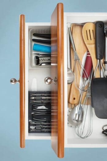 Five steps to an efficient and organized kitchen; learn how to declutter and organize to improve your cooking experience.