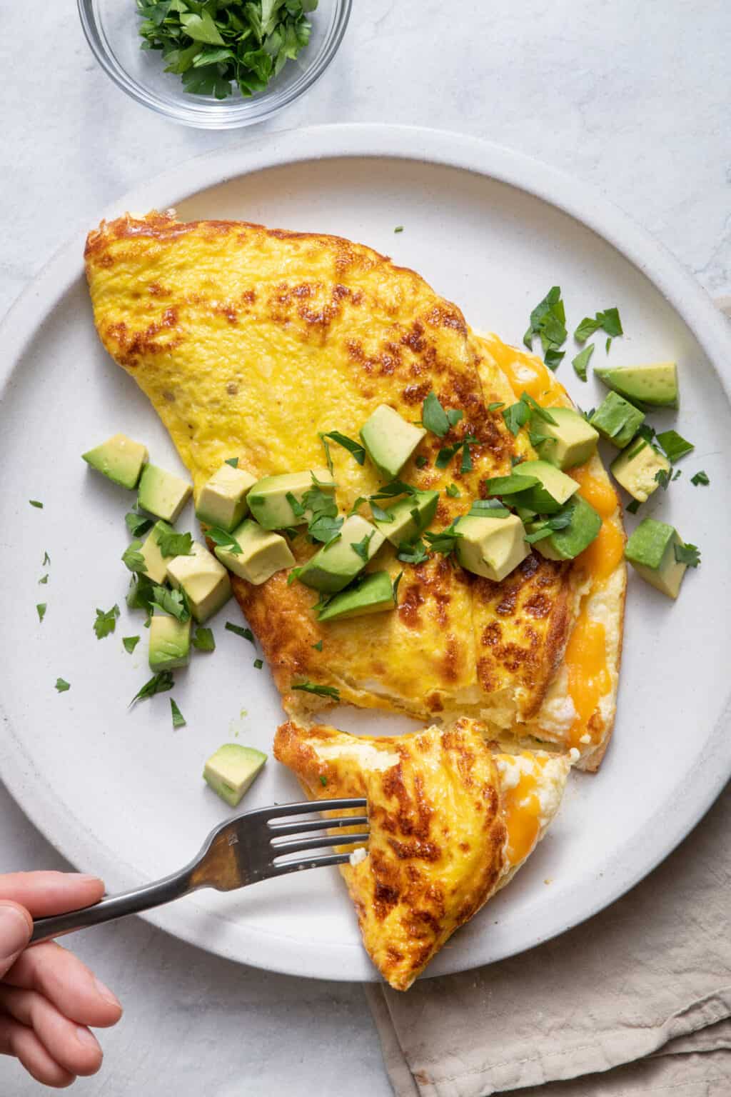 Souffle Omelette {Fluffy & Light} - FeelGoodFoodie