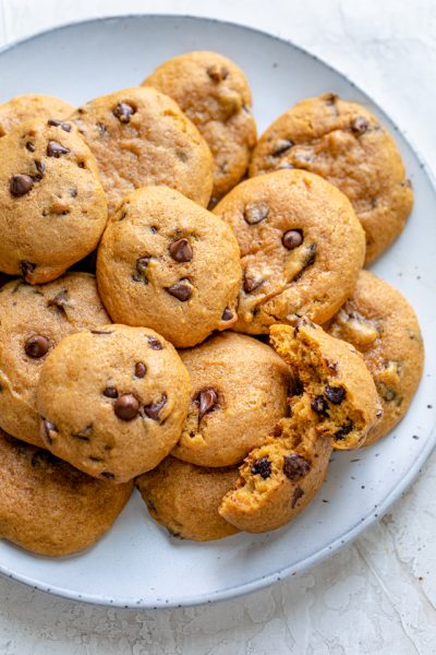 Pumpkin Chocolate Chip Cookies - Feel Good Foodie