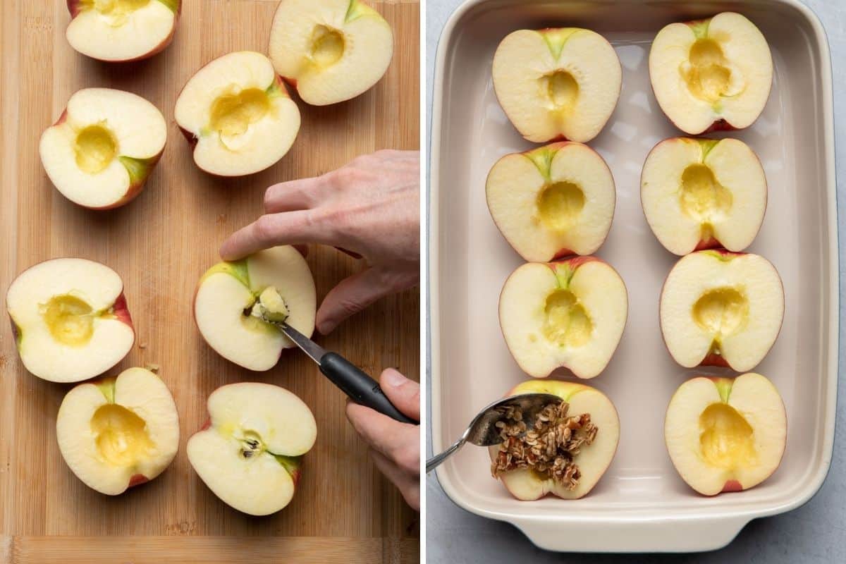 Easy Apple Crisp {Oat & Pecan Topping} - FeelGoodFoodie