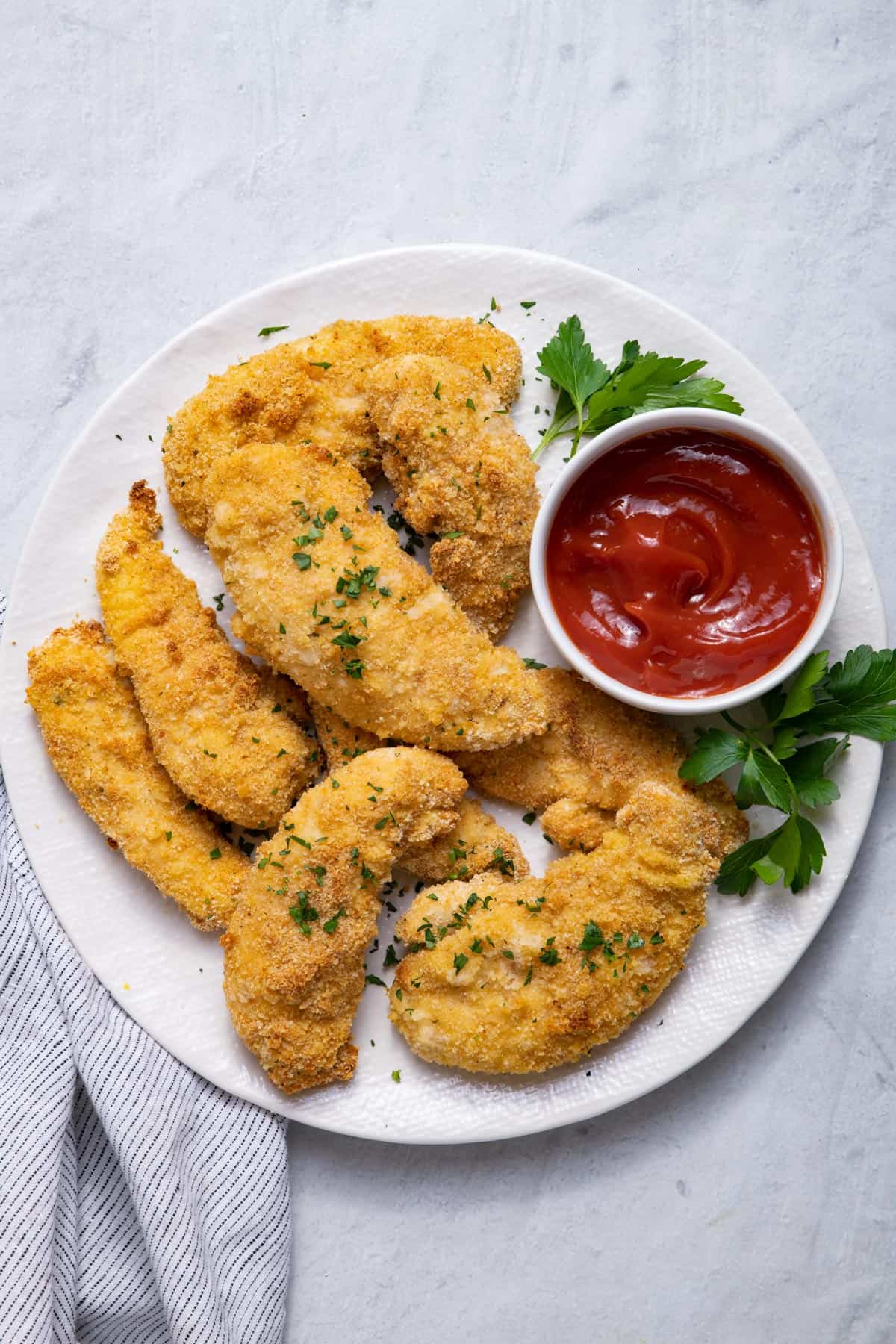 Crunchy-Baked Chicken Strips