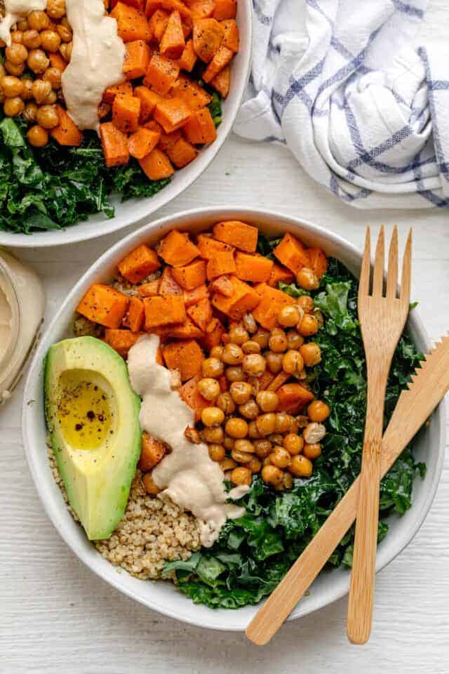 Buddha Bowl Super Salad with a Choice of Three Dressings - Vegan