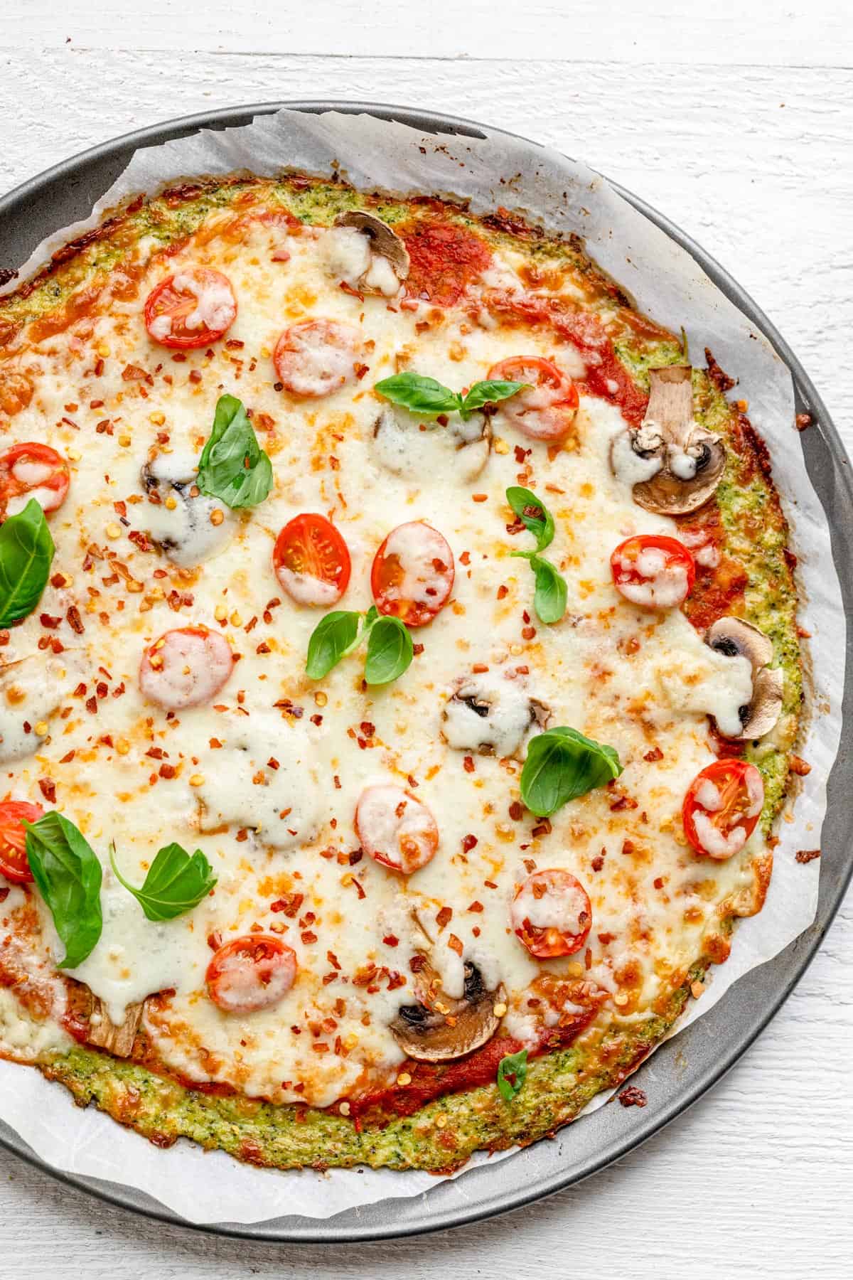 4-Ingredients Low Carb Pizza Crust