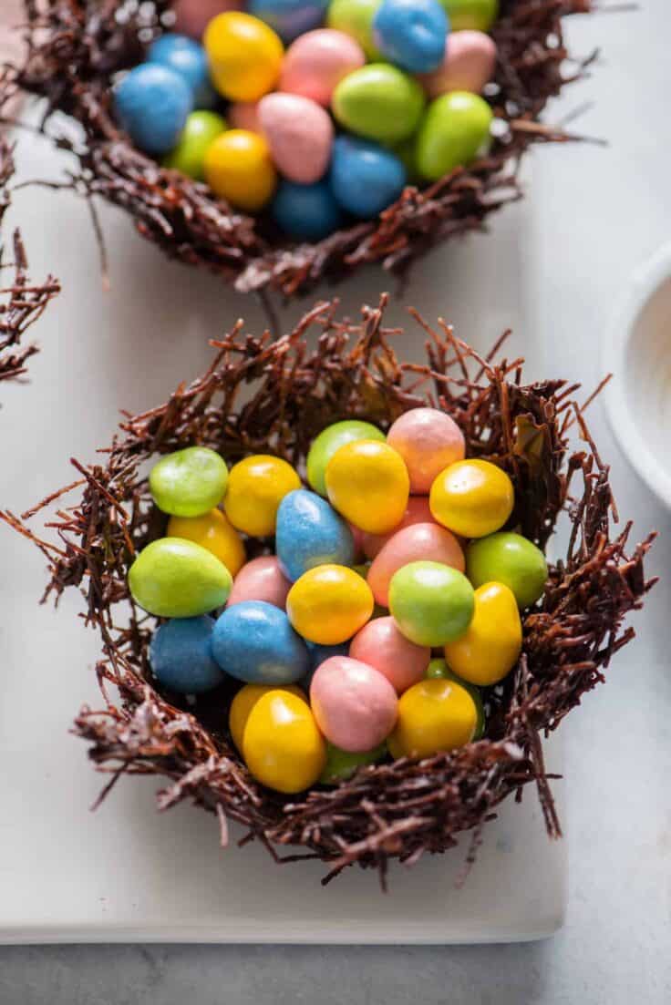 Chocolate Nests {With Easter Eggs} - FeelGoodFoodie