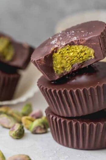 Chocolate Pistachio Butter Cups.
