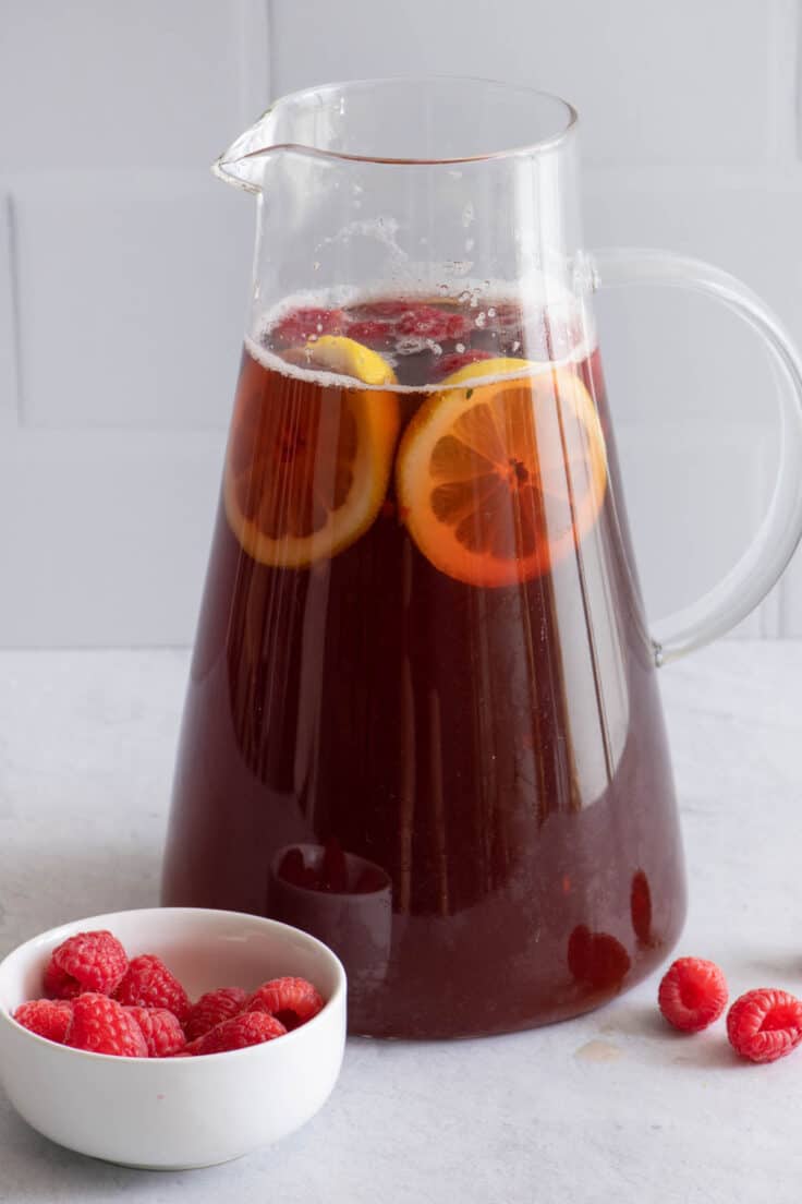 Fresh Raspberry Iced Tea {Homemade Recipe} Feel Good Foodie