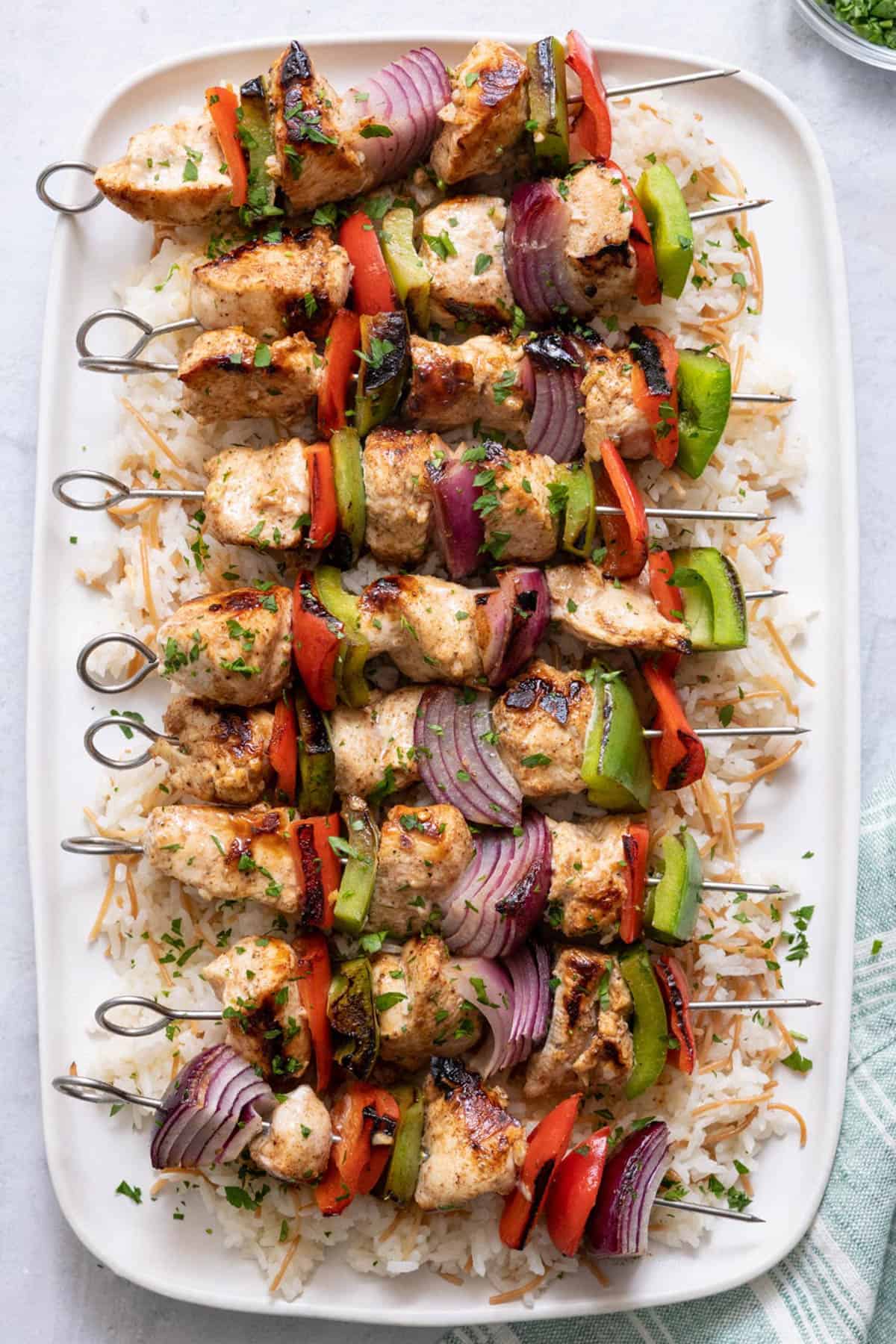 Mediterranean 2025 chicken kebabs