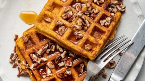 Sweet Potato Waffles {Breakfast Recipe} - FeelGoodFoodie