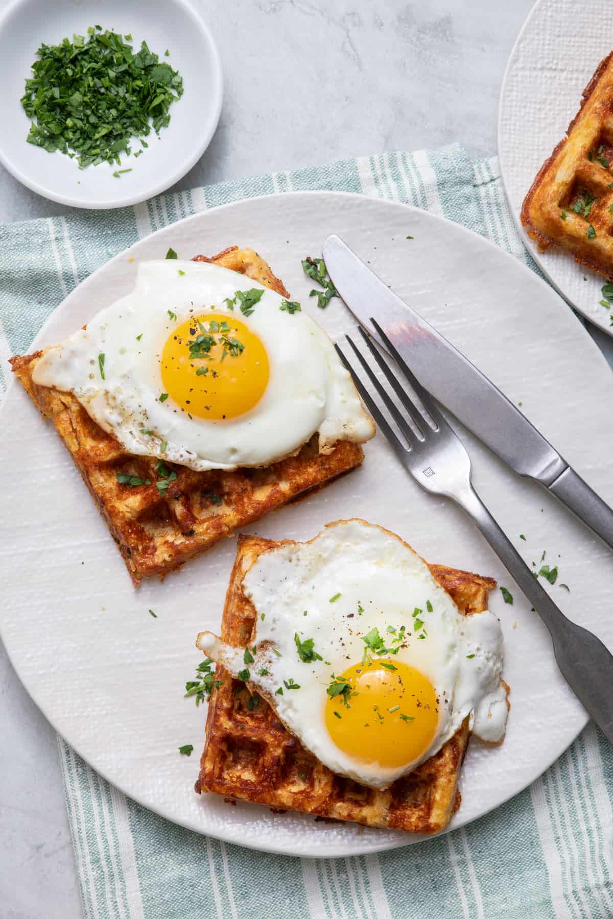 Crispy Cheesy Mini Waffle Maker Eggs (Amazing!!), Recipe