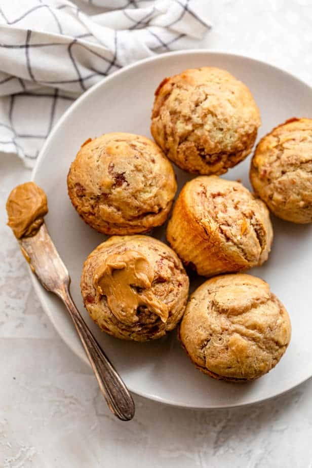 Peanut butter and jelly easy muffin recipe