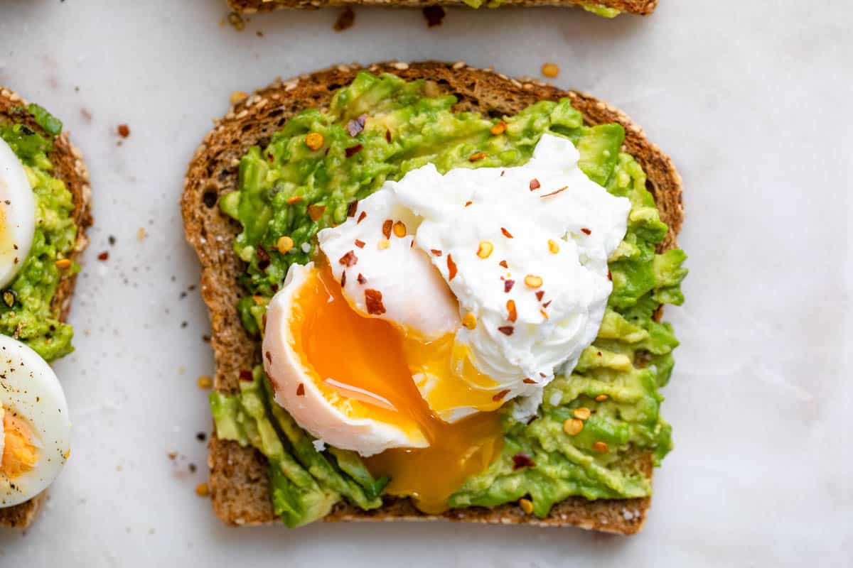 avocado toast with egg squishmallow