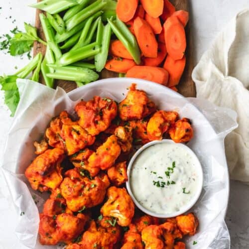 Baked Buffalo Cauliflower Bites Feelgoodfoodie