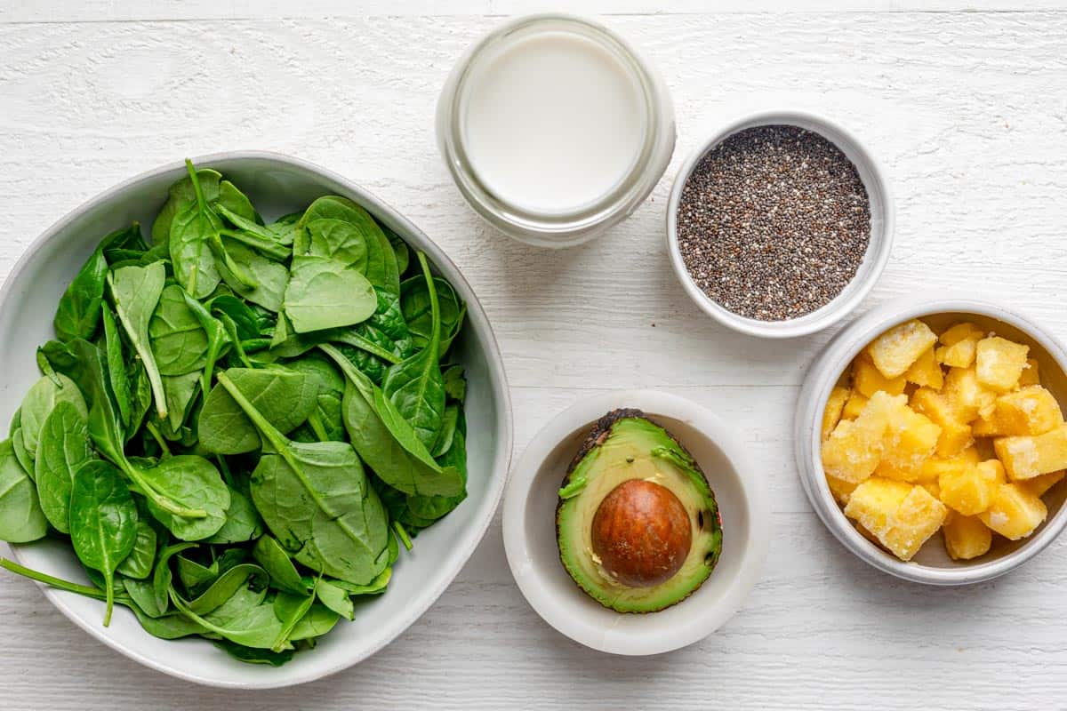 Energizing Green Smoothie Bowl with Almond Butter