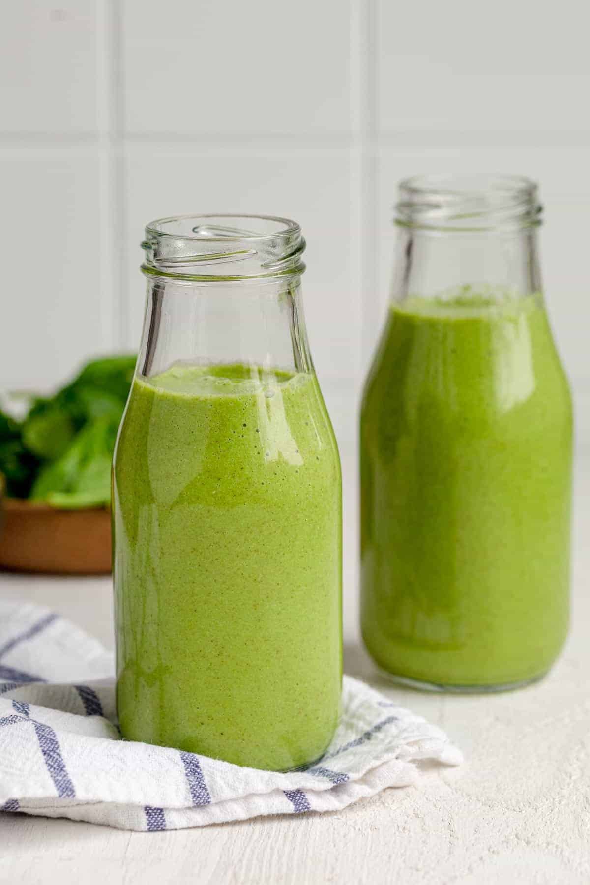 Green Juice in a Blender - Just a Taste