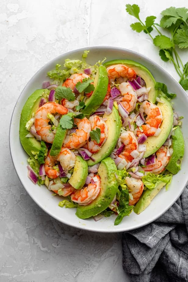 Shrimp Avocado Cucumber Salad