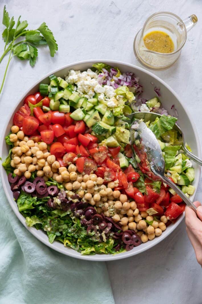 Mediterranean Chopped Salad - Feel Good Foodie