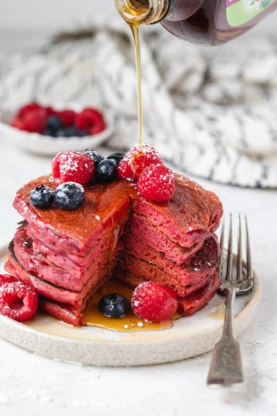 Pink Pancakes - Feel Good Foodie