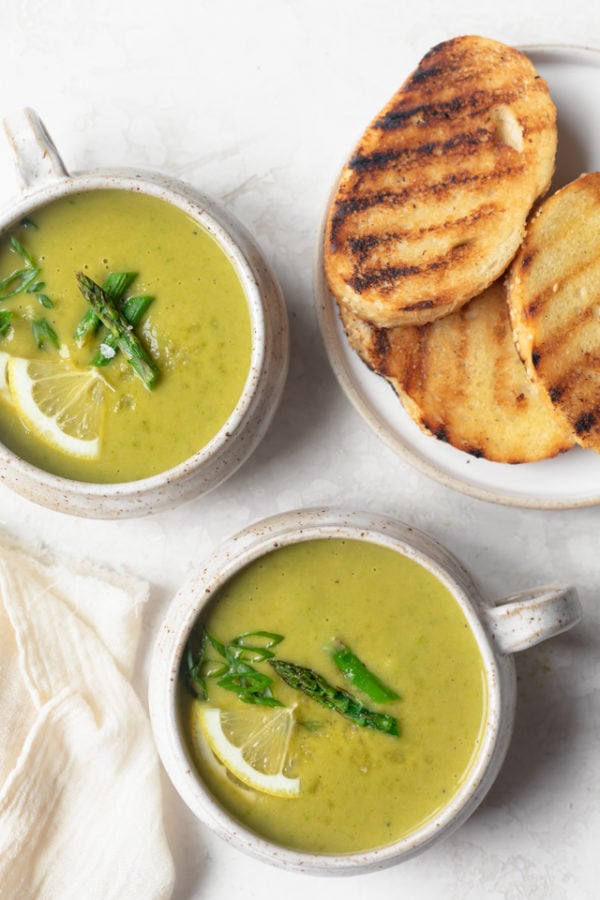 Vegan Asparagus Soup - Feel Good Foodie