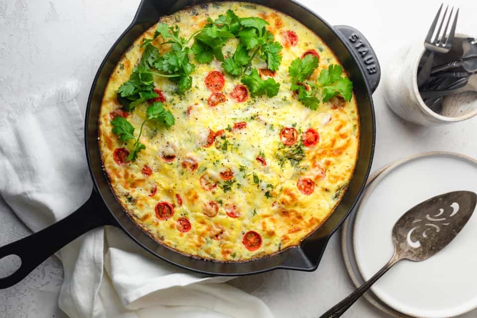 Vegetable Frittata.