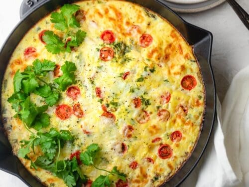 Easy Vegetable Frittata - FeelGoodFoodie