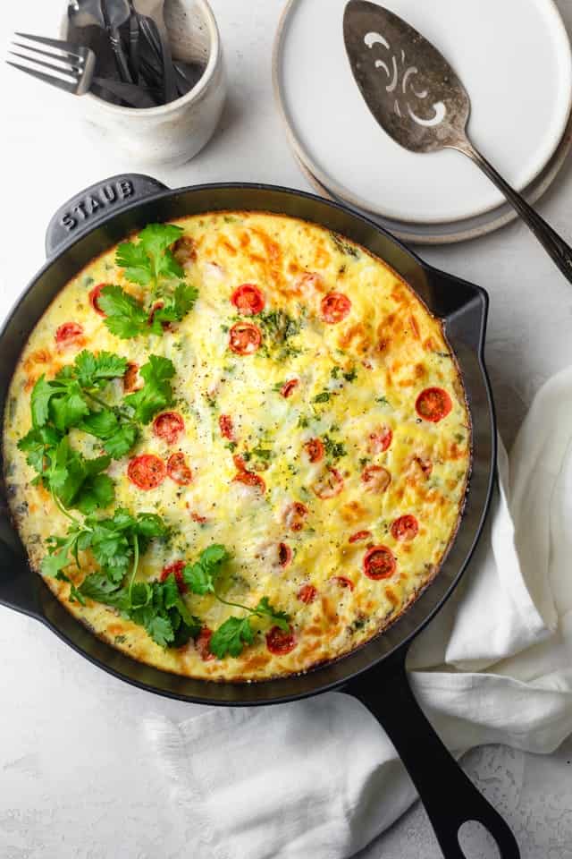 Vegetable Frittata • Healthy & Quick!