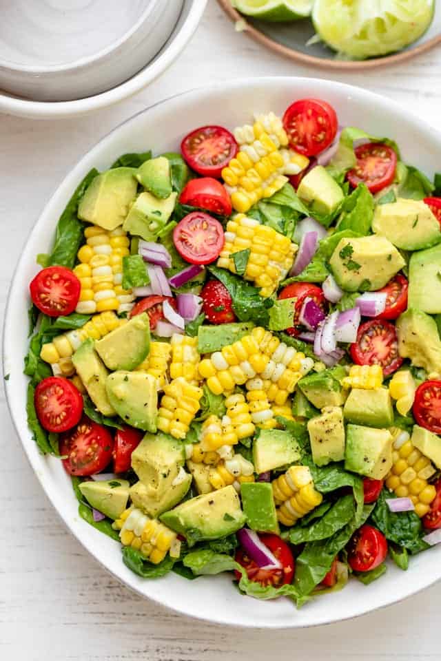 Corn Tomato Avocado Salad Feelgoodfoodie