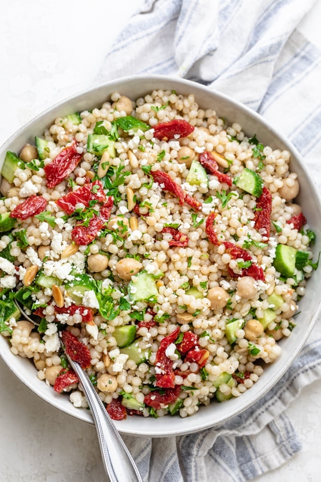 Moroccan Chickpea Couscous Salad - FeelGoodFoodie