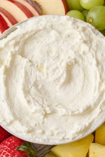 Cream cheese fruit dip.