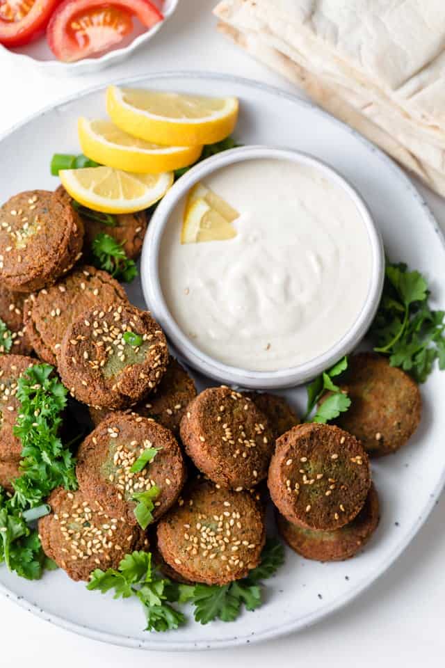 Mars ensidigt skraber Lebanese Crispy Falafel - FeelGoodFoodie