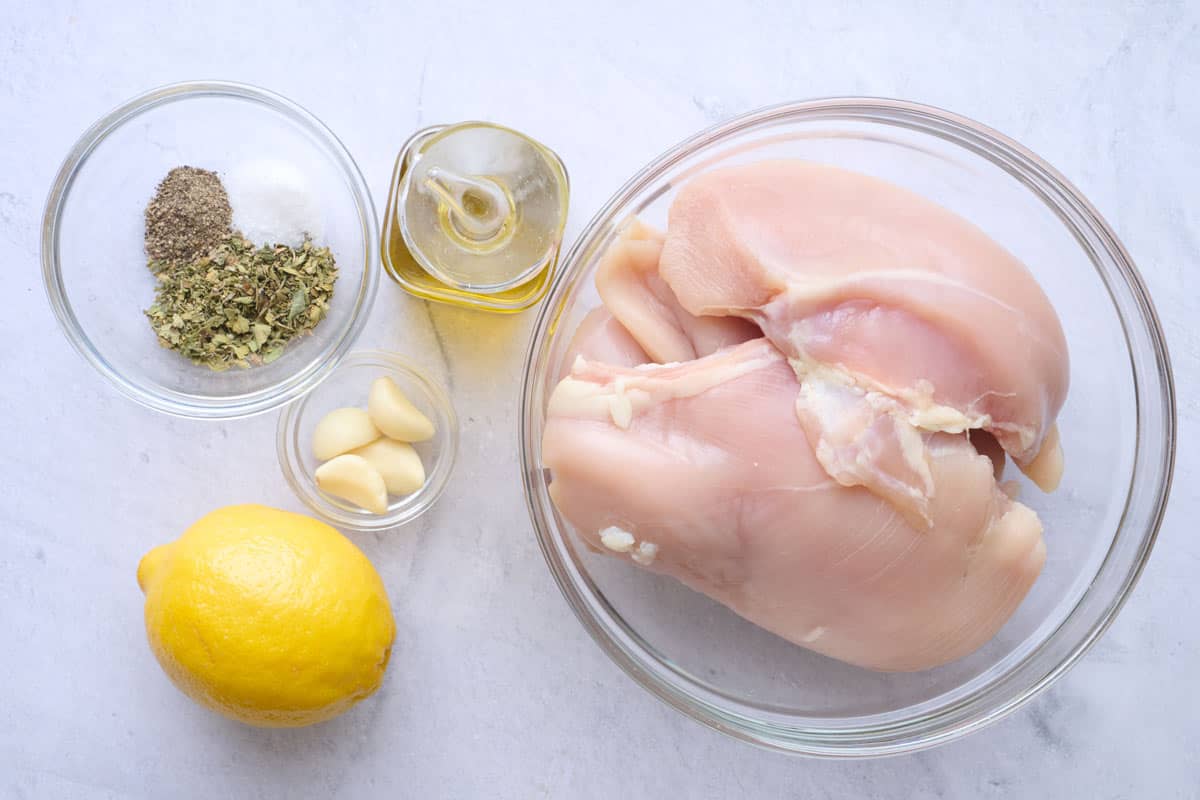 Ingredients before prepped.