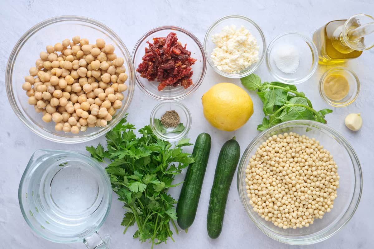 Ingredients before prepped.
