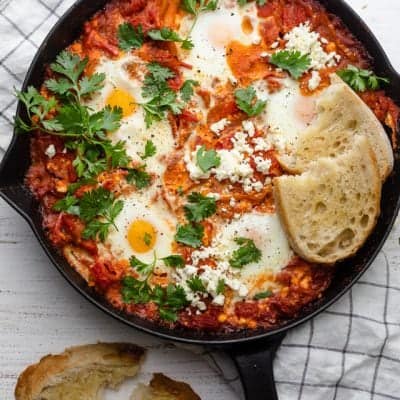 Shakshuka with Feta | FeelGoodFoodie