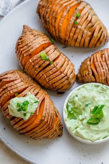 Hasselback Sweet Potatoes.