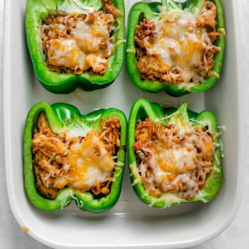 Chicken Fajita Stuffed Peppers Feelgoodfoodie