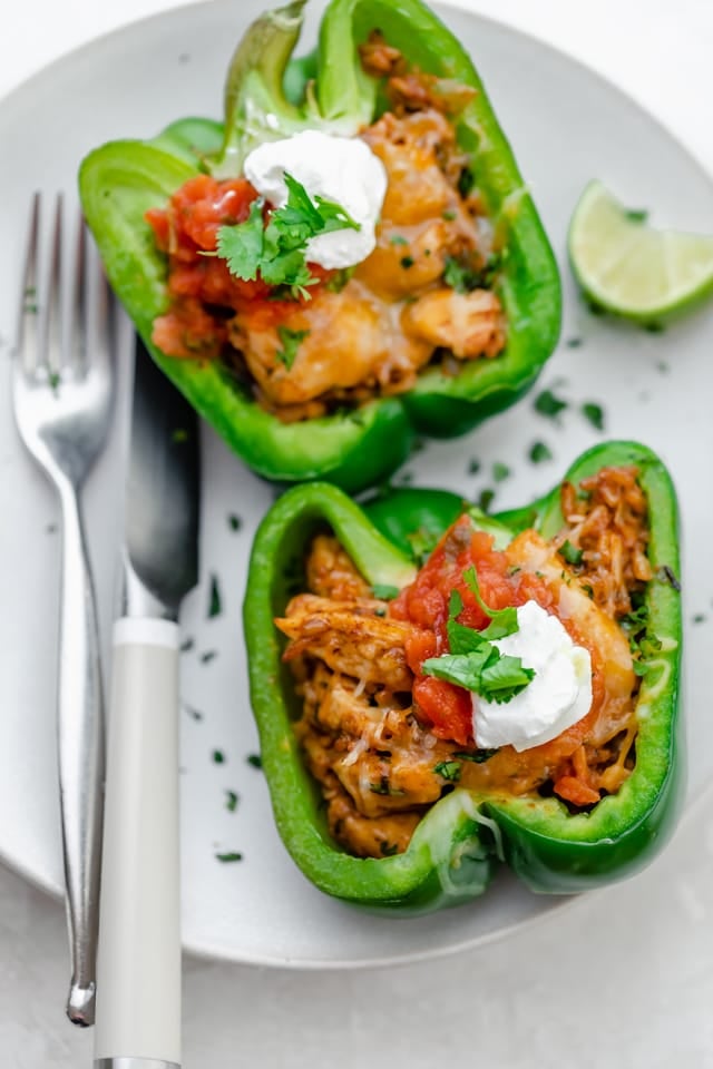 Chicken Fajita Stuffed Peppers Feelgoodfoodie