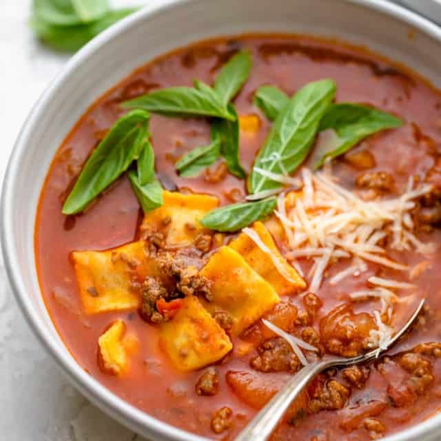 Ravioli Soup.