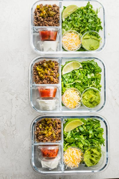 Taco Salad Meal Prep - Feel Good Foodie